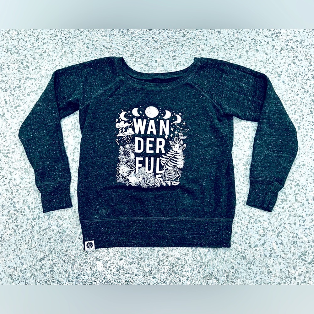 BOBO STUDIO DESIGN Sweater for Womens. Size Small, Color Heather Black.